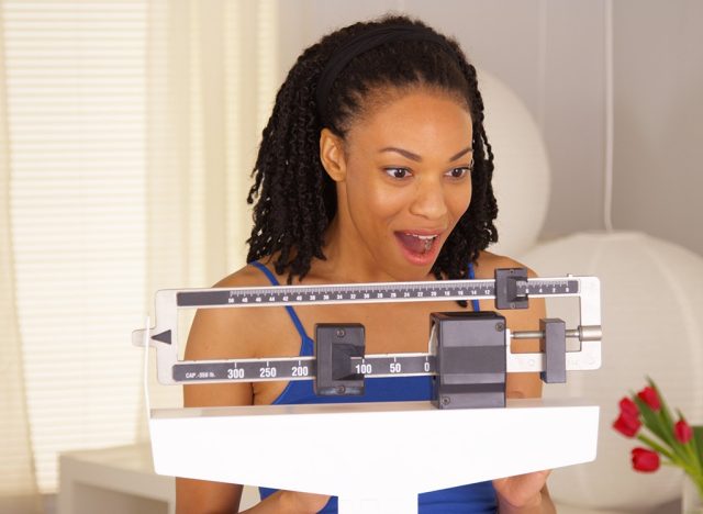 scale weight woman success